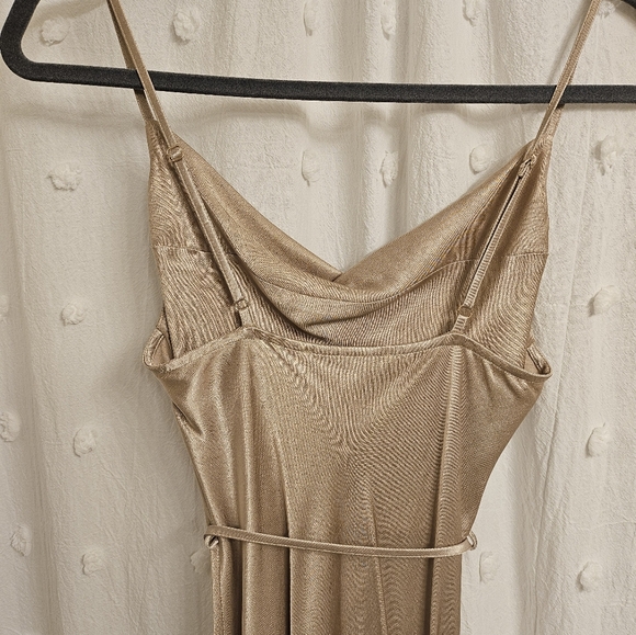 Shona Joy La Lune Bias Slip Dress in Gold, AUS 6, XS - Picture 9 of 12